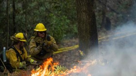 Firefighters with California State Parks 